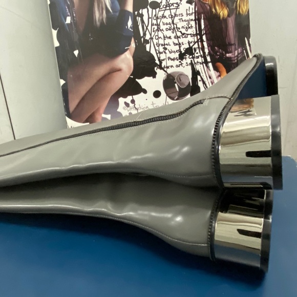 NEW COLE HAAN ~Special Edition ~Maria Sharapova~ Leather BOOTS GRAY 7 $498 - Picture 12 of 16